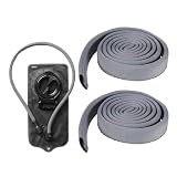 YLiiii 2Pcs Grey Water Bladder Tube Cover Hydration Bladder Tube Sleeve, Hydration Tube Sleeve Insulation Hose Cover, Running Cycling Water Bag Tube Thermal Hose Cover Accessories