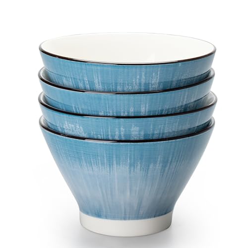 TuYines Porcelain Cereal Bowl, Ceramic Cereal Bowl, Snack Bowls, Set of 4, Dessert Bowls, Ceramic, Salad Bowl, Ice Bowl for Rice, Desserts, Nuts, Fruit TuYines Porcelain Cereal Bowl, Ceramic Cereal Bowl, Snack Bowls, Set of 4, Dessert Bowls, Ceramic, Salad Bowl, Ice Bowl for Rice, Desserts, Nuts, Fruit