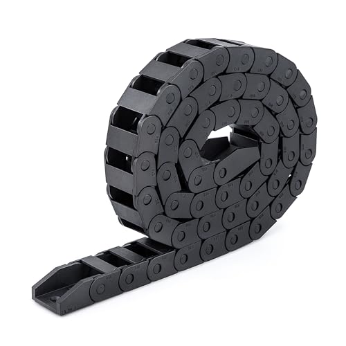 Cadena de Arrastre, 1000 mm Cable de Nylon Cadena de Arrastre de Portador, 10 x 20mm, radio de curvatura R28, adecuado para impresoras 3D y máquina herramienta CNC