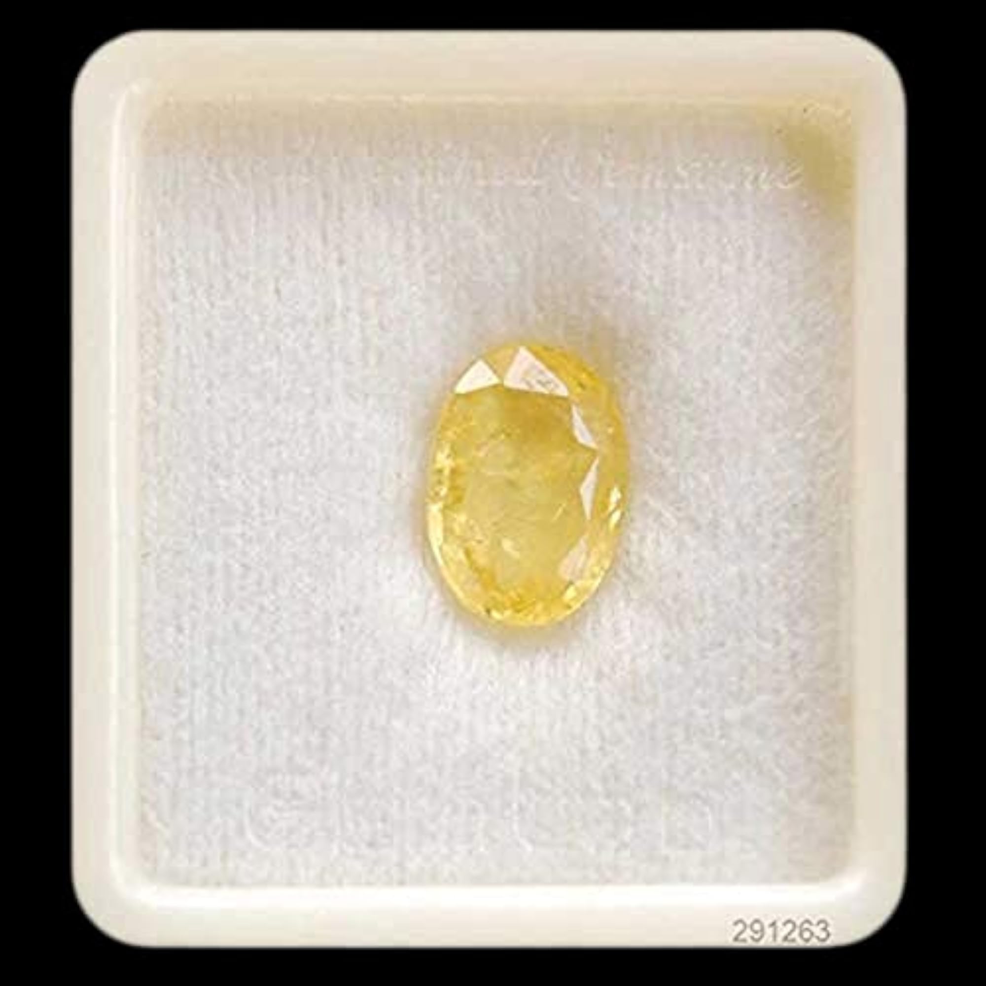 Natural Yellow Sapphire Gemstone, 9.00 Carat, Certified
