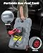 Garvee 60L Fuel Caddy on Wheels w/Pump 3 m Hose for Petrol Diesel Gasoline