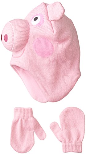 Peppa Pig Little Girls' 3D Ears and Nose Laplander, Multi, Toddler