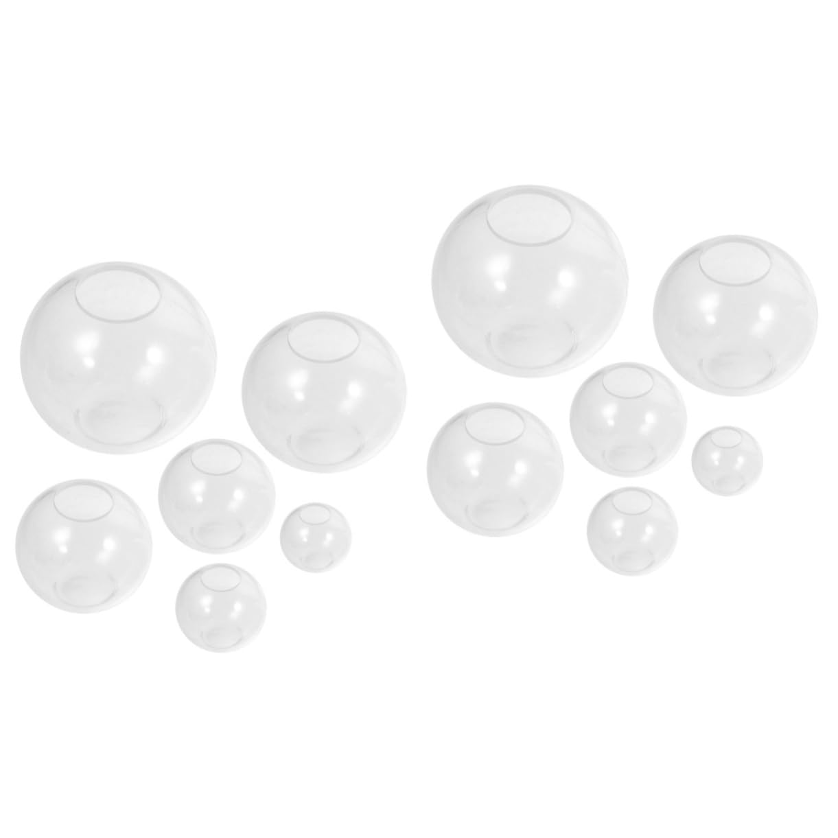 TEHAUX 12pièces Moules Silicone Transparent pour Décoratives pour Parfaits pour Objets Forme De