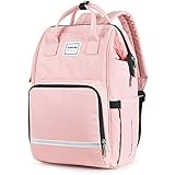 Diaper Bag, Hanke Mom Travel Diaper Backpack Nappy Bags Multifunction Large Maternity Baby Nappy Bag with Stroller Strap & Insulated Pocket,Pink