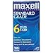Maxell T120GX/5PK VHS Cassette Standard Grade T-120, 6 Hour 5-Pack
