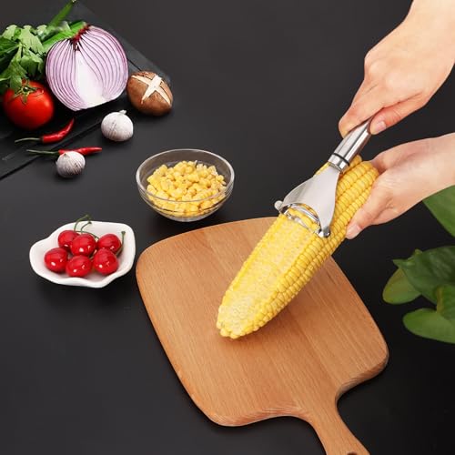 Image of Kitchen Gadget Corn Peeler 304 Stainless Steel Corn Peeler 2 Pack