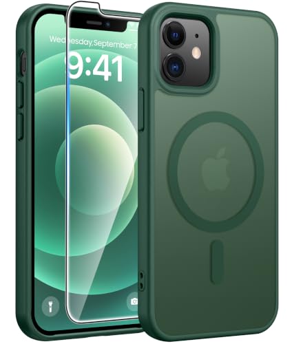 Image of FNTCASE for iPhone 12 / 12 Pro Case, with Screen Protector, Fit for Magsafe