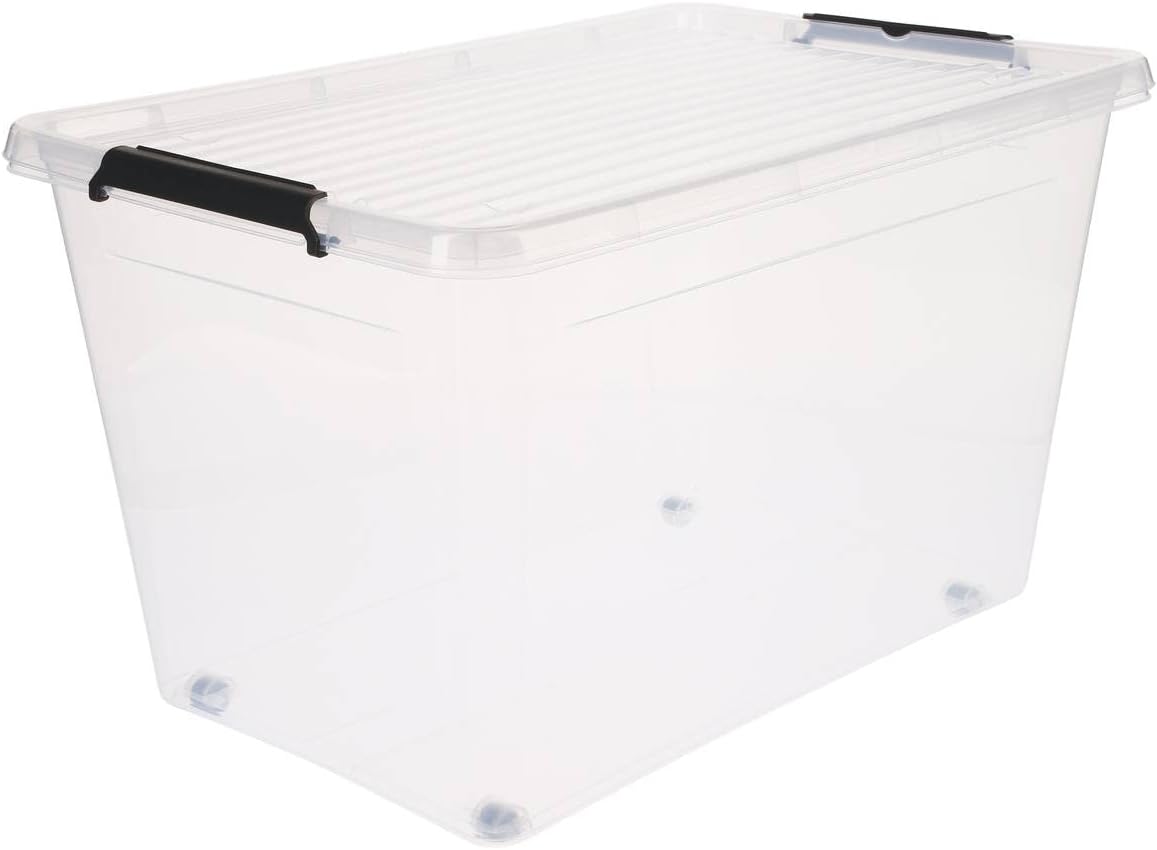 ORPLAST 3 Stück SolidStore Box 60 Liter Mit Deckel/Clips ORPLAST 3 Stück SolidStore Box 60 Liter Mit Deckel/Clips