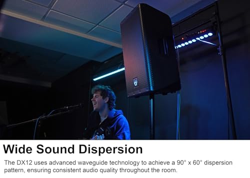 Image of Rockville DX12 12 inch Active Powered DJ PA Speaker with 2-Channel Mixer