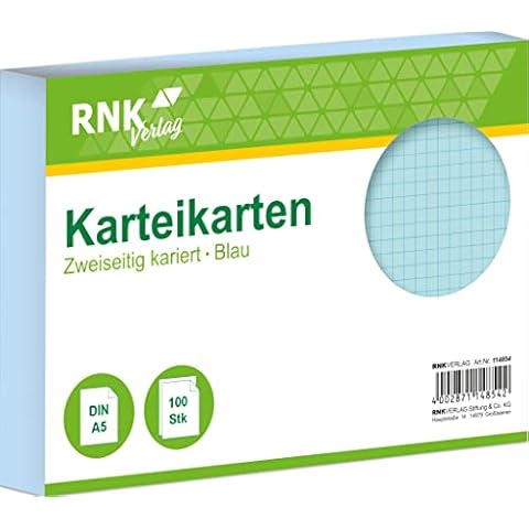 RNK 114854 - Karteikarten kariert 5 mm Cover