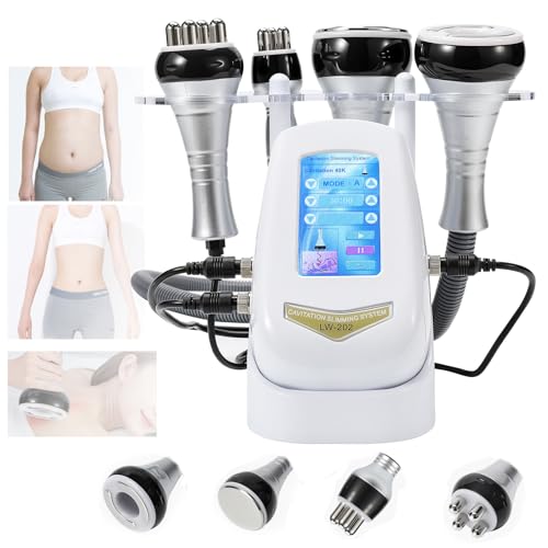 40K Corps Amincissant Machine,Masseur Anti Cellulite Appareil Minceur,4 en 1 Lipocavitation Radiofréquence Visage et Corps Entier Masseur Amincissants,Machine De...