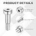 MECCANIXITY 16 Pcs 304 Stainless Steel Shoulder Bolt 6mm Shoulder Dia 10mm Shoulder Length M5x0.8 Thread Hex Socket Shoulder Bolts for Hydraulic Injection Molding Machinery Industries
