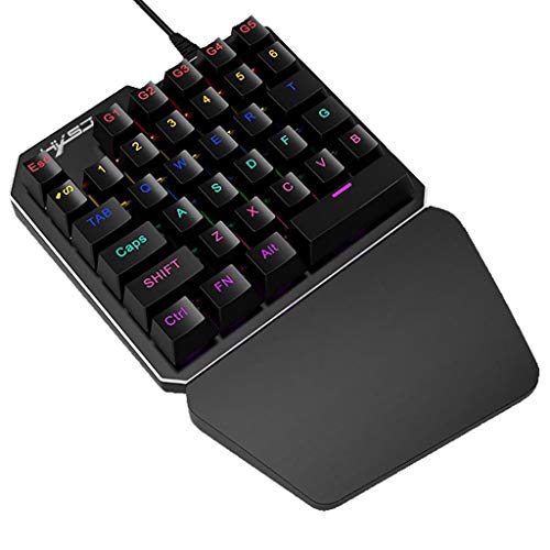 Clavier de jeu rétroéclairé à une main avec 35 touches pour joueur