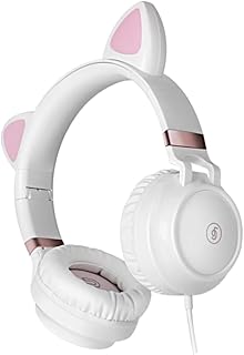 Yardenfun Fone De Ouvido Fones De Ouvido Com Microfone Fones De Ouvido Dobráveis Com Microfone Sobre A Orelha Fone De Ouvido Com Microfone Fones De Ouvido Com Fio Fones De Ouvido Com Fio