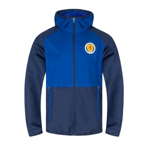 Scotland Jacket Shower Windbreaker Boys Kids OFFICIAL Soccer Gift