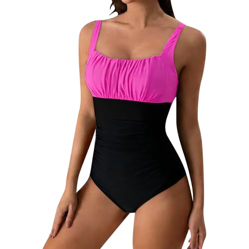 Bañador Mujer Reductor Una Pieza, Traje de Baño Mujer Control Abdomen, Bañador Vientre Plano Estampado Floral, Bañador Mujer Talla Grande Espalda Descubierta, Swimsuit Women
