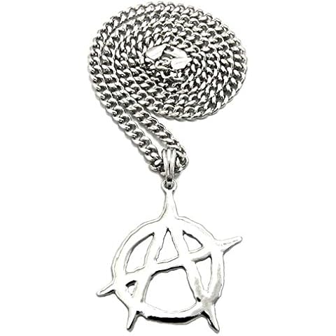 GWOOD Anarchy Pendant with Cuban Necklace (24 INCH SM/R/CUBAN) Cover