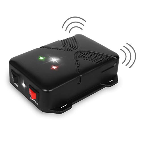 Loraffe Battery Powered Under Hood Animal Repeller LED Rodent Strobe Light and Ultrasound