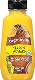 Organicville Yellow Mustard - Mustard Yellow Organic, Yellow Mustard, Vegan, Gluten Free, USDA Organic, Non-GMO, Paleo, Whole 30, Keto-Friendly Mustard - 12 Oz