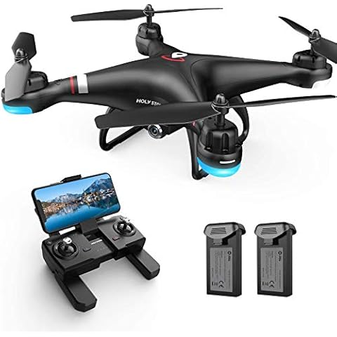 Holy Stone HS110G GPS FPV Drone with 1080P HD Live Video Camera for Adults and Kids, RC Quadcopter with Auto Return Home, Altitude Hold and Follow Me, 2 Batteries, Easy to Use for Beginners Cover