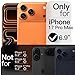 JETech Magnetic Slim Case for iPhone 17 Pro Max 6.9-Inch, Compatible with MagSafe, Ultra-Thin Lightweight Minimalist Phone Cover with Matte Finish and Full Camera Lens Protection (Orange)