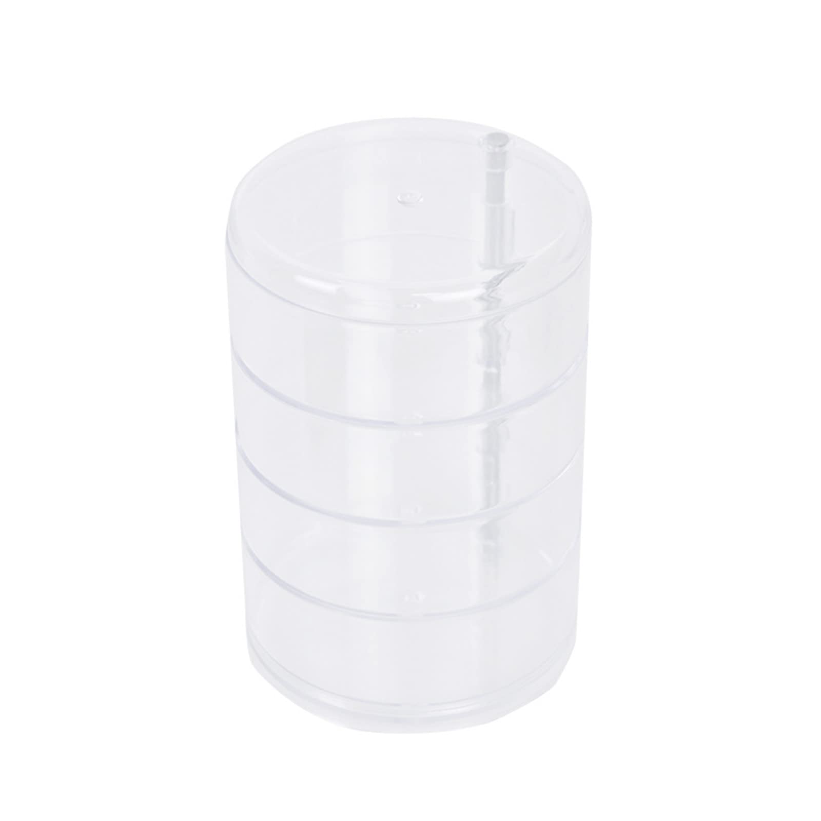 Yhplxyuus Multi-layer Jewelry Organizer 360 Rotatable Storage Box Transparent Compartments for Jewelry Earrings Bracelets Necklace Necklace Storage Case Box