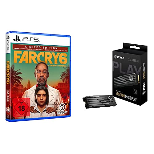 Far Cry 6 Limited Edition - exklusiv bei Amazon | Uncut - [PlayStation 5] + MSI SPATIUM M480 PCIe 4.0 NVMe M.2 2TB PLAY