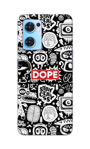 Image of Printed Hard Back Cover Case for Oppo Reno7 5G | Oppo Reno 7 5G Back Cover (Mixed Cartoons) -1111