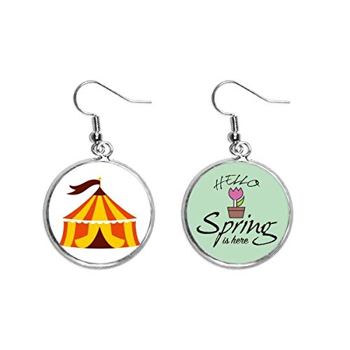 Pendientes de primavera para tus paseos con diseño de parque de atracciones colorido