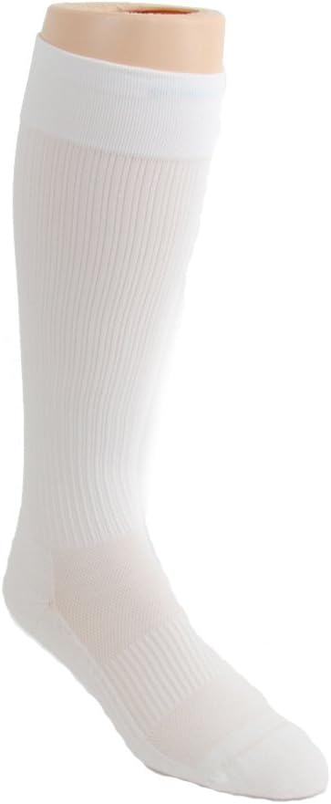 LEGEND Unisex Casual Trouser Socks Ribbed Pattern, Soft Micro-nylon Fiber, 20-30 mmHg