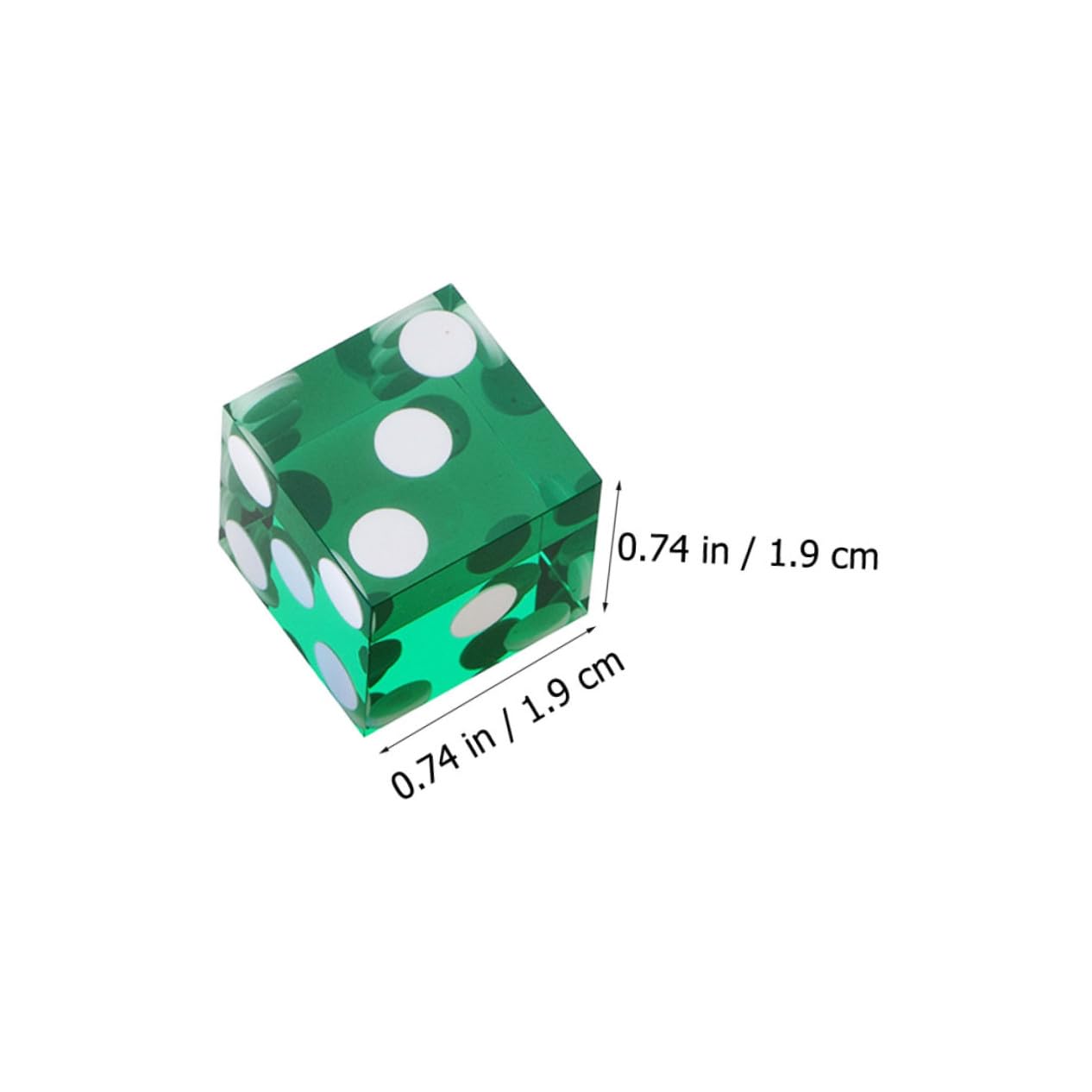 5 pièces Dés Acryliques Transparents à Points Larges pour Bar et Jeux Famille Lot de Couleurs Aléatoires Dés de Divertissement pour Soirées et Jeux de Société Couleur Aléatoire