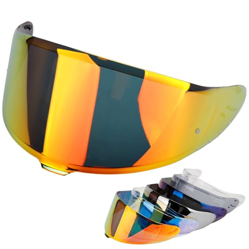 RIDLOG CWR-F2 Motorcycle Helmet Visor for RF-1400 Visor Replacement, Tinted Motorcycle Helmet Visor Compatible with RF-1400 CWR-F2 NXR 2 Z8 (Red)