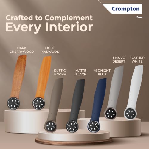 Image of Crompton Energion Grace 1200mm BLDC Ceiling Fan | Point Anywhere Remote Control | BEE 5 Star Rated Energy Efficient | Superior Air Delivery | 4* Year Manufacturer Warranty | Rustic Mocha