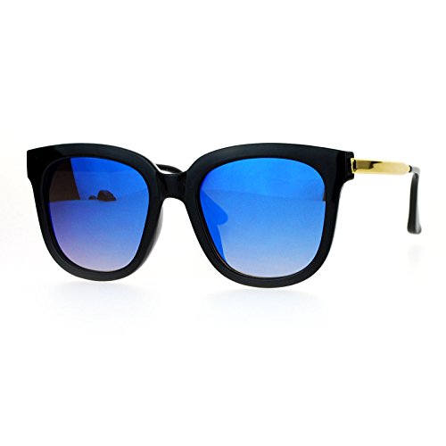 PASTL Womens Fashion Sunglasses Oversized Square Hipster Frame Mirror Lens