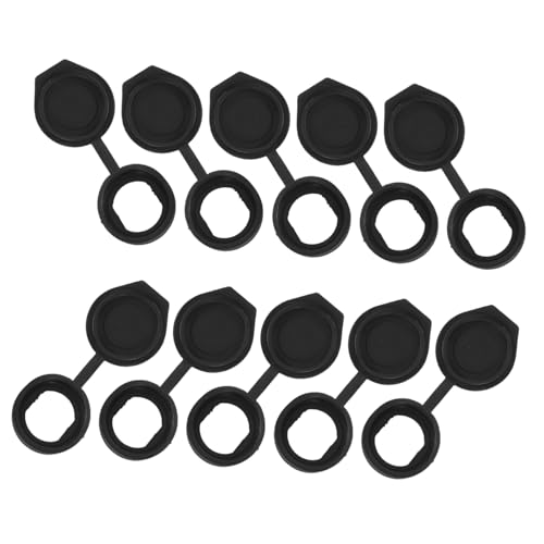 NAMOARLY 10-Pack Waterproof Rubber Door Lock Caps Dustproof Cover for 19mm Locks Protective Outdoor Covers for Cabinets and Switches