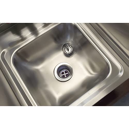 Image of AmGood Stainless Steel Wall Mount Hand Sink | NSF | Commercial Hand Washing Basin For Restaurant, Kitchen and Home (12 inch x 12 inch with Sidesplash)
