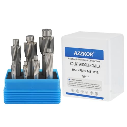 Image of Countersunk Screwdriver Chamfering Tool HSS Countersunk Milling Cutter High Speed Steel Straight Shank Endmills 7PCS