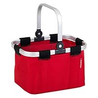 Theo Klein 9661 reisenthel Einkaufskorb carrybag mini, rot I Kaufladen-Zubehör mit Aluminiumrahmen und klappbarem Bügel I Maße: 25 cm x 17,5 cm x 16,5 cm I Spielzeug für Kinder ab 3 Jahren