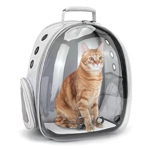 Cat Backpack Carrier Large Cat Bag Carrier Bubble Carrying Bag Pet Travel Carrier for Small Medium Cat Dog Puppy Rabbit Guinea Pig for Hiking Travel Walking Outdoor Use Airline Approved