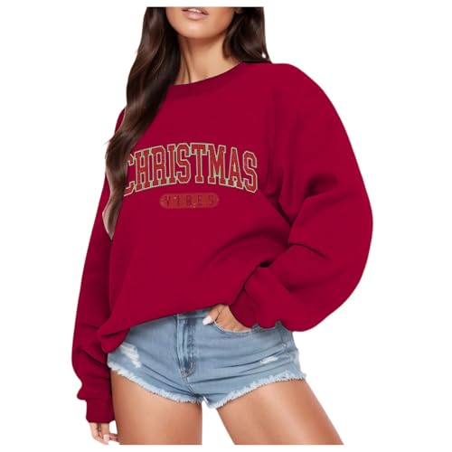 Sweatshirt de Noël femme col du cou pour soirées cocooning au coin du feu