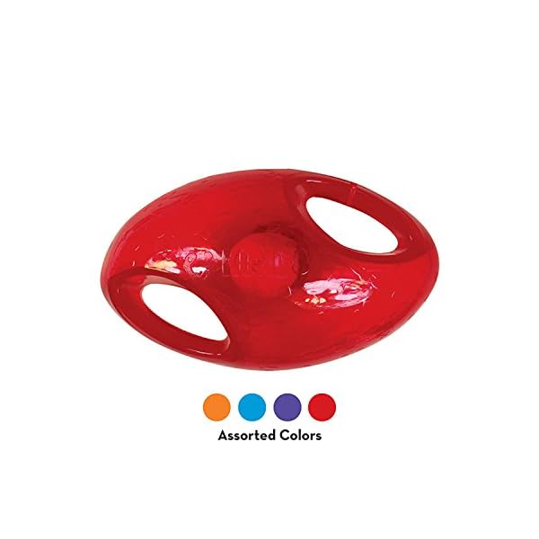KONG Jumbler™ Football – Interactive Fetch Dog Toy with Tennis Ball – For Medium/Large Dogs (Assorted Colors) KONG Jumbler™ Football – Interactive Fetch Dog Toy with Tennis Ball – For Medium/Large Dogs (Assorted Colors)