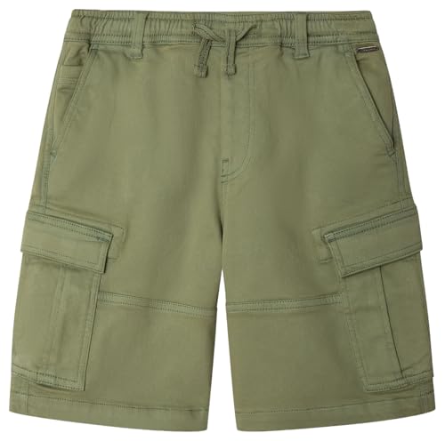 Short Pepe Jeans Arlo vert foncé idéal pour les sorties d'été des enfants de 8 ans