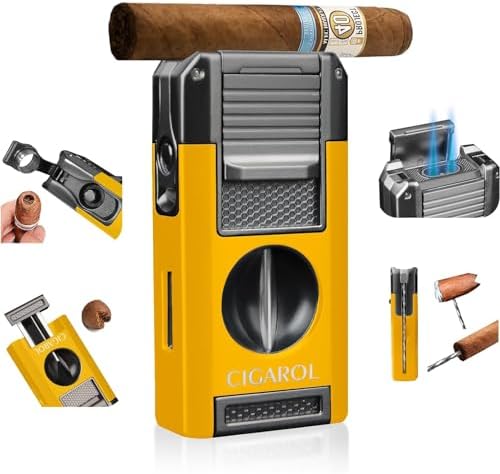 5 in 1 Lighter 2 Jet Flames Cigar...