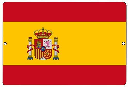Banner 12x18 In With Pole Spain Flag 12 X 18 Wood Stick Drapeau