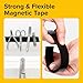 Super Sticky Magnetic Tape (7 Feet x 1/2 Inch / 2m x 1.25cm) - Strong Magnet Strip with Adhesive Backing for DIY & Crafts - Easy to Cut and Mount On Fridges, Whiteboards & More - Organization