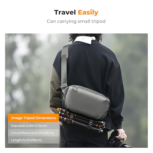 Image of K&F CONCEPT Camera Sling Bag Crossbody Bag Waterproof Camera Shoulder Backpack DSLR /SLR /Mirrorless Camera Case