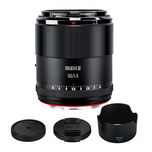Meike 55mm F1.4 APS-C Auto Focus Prime Lens for Sony E Mount Mirrorless Cameras:A6400 A5000 A5100 A6000 A6100 A6300 A6500 A6600 A6700 ZV-E10,etc