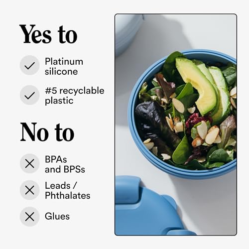 STOJO Collapsible Sandwich Box 3 Set- Translucent Oat, 24oz - Reusable Food Storage Container - To-Go Travel Silicone Bowl for Hot and Cold Food - for Meal Prep, Lunch, Camping and Hiking