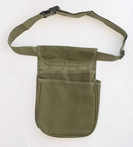 Double Pocket Cartridge Pouch/bag that also includes an adjustable belt (up to 54”)