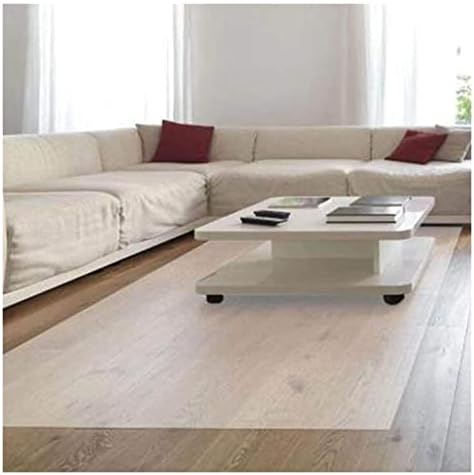 Clear Table Protector HD Transparent Carpet Hallway Hardwood Floors Mat Protect Pad, 1mm Thick,70/90/110/130/150cm wide,Area Rug Clear Rug Runners for Hallways,100% Waterproof Vinyl Plastic Floor Mat